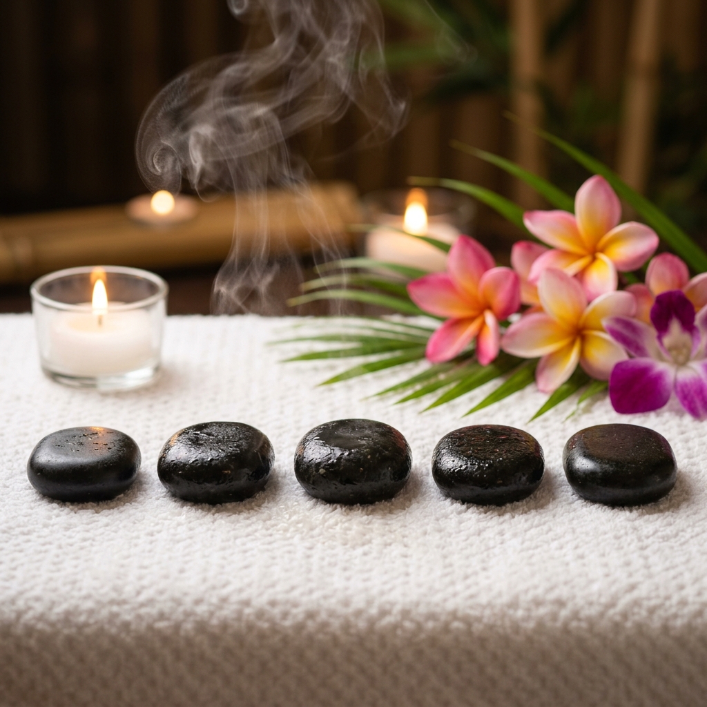 Massagem com Pedras Quentes